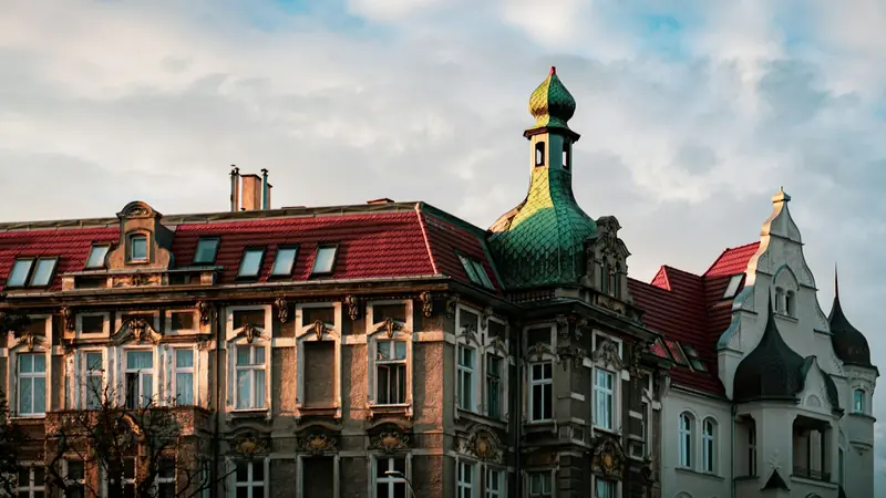 Zabytkowa zabudowa w Szczecinie